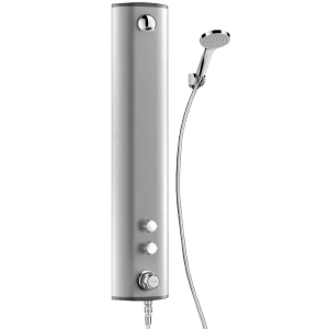 Delabie SECURITH Thermostat-Duschelement, Aluminiumgehäuse, Handbrause