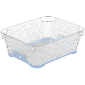 Keeeper Stapelkorb Jonas, Nordic Blue, DIN A6, rutschfest, für Küche & Büro.