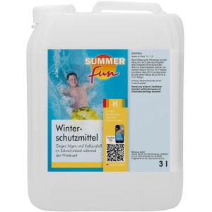 Summer Fun Pool-Winterschutzmittel, 3 l Kanister zur Algenverhütung und gegen Kalkablagerungen im Pool.