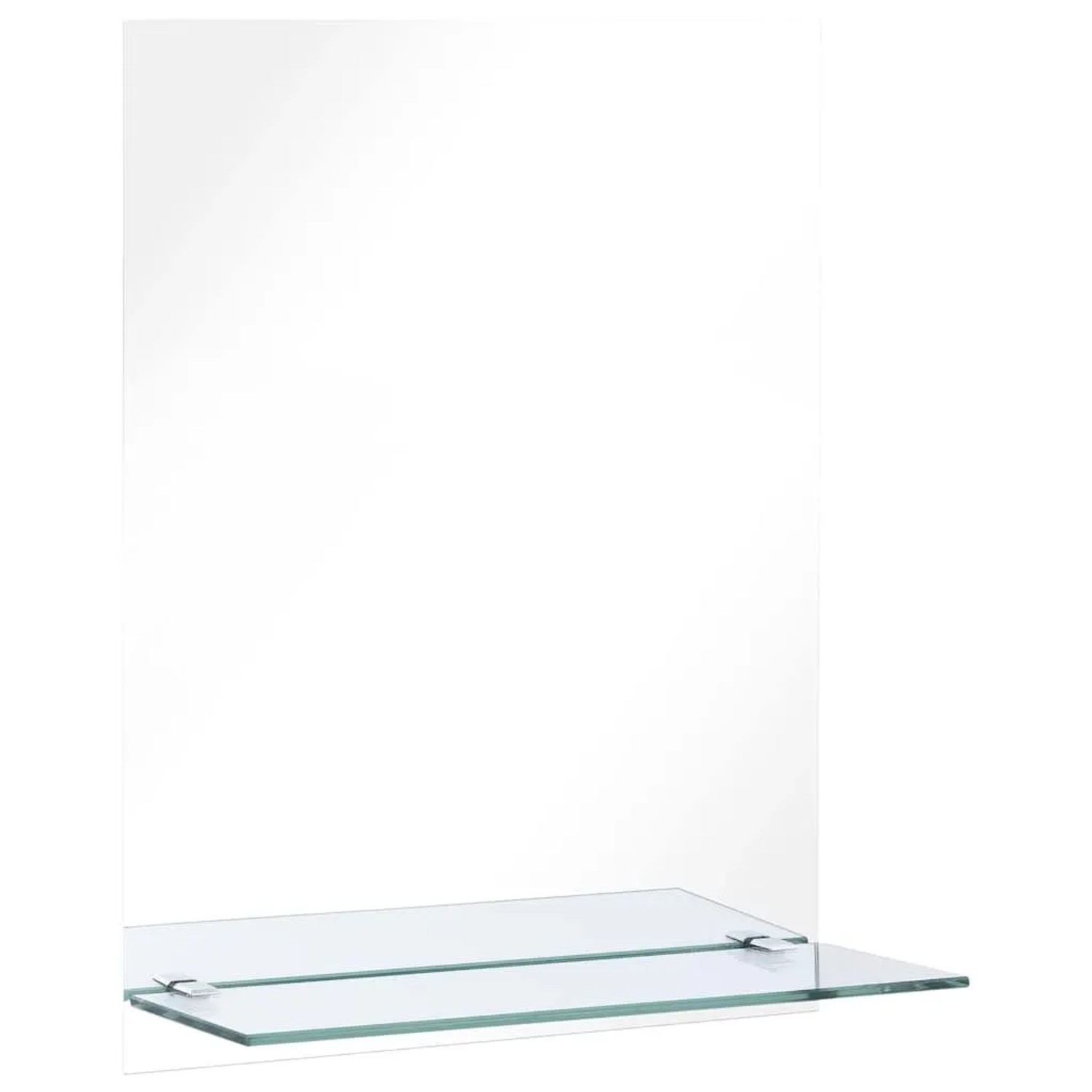 vidaXL Wandspiegel mit Regal 50x70 cm Hartglas 249440