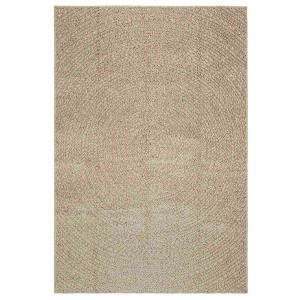 vidaXL Teppich ZIZUR Beige 140x200 cm Jute-Optik Indoor und Outdoor 4010408