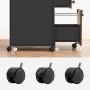 Vasagle Büroschrank im Industrie-Stil, braun-schwarz, mit Rollen und abschließbaren Schubladen.