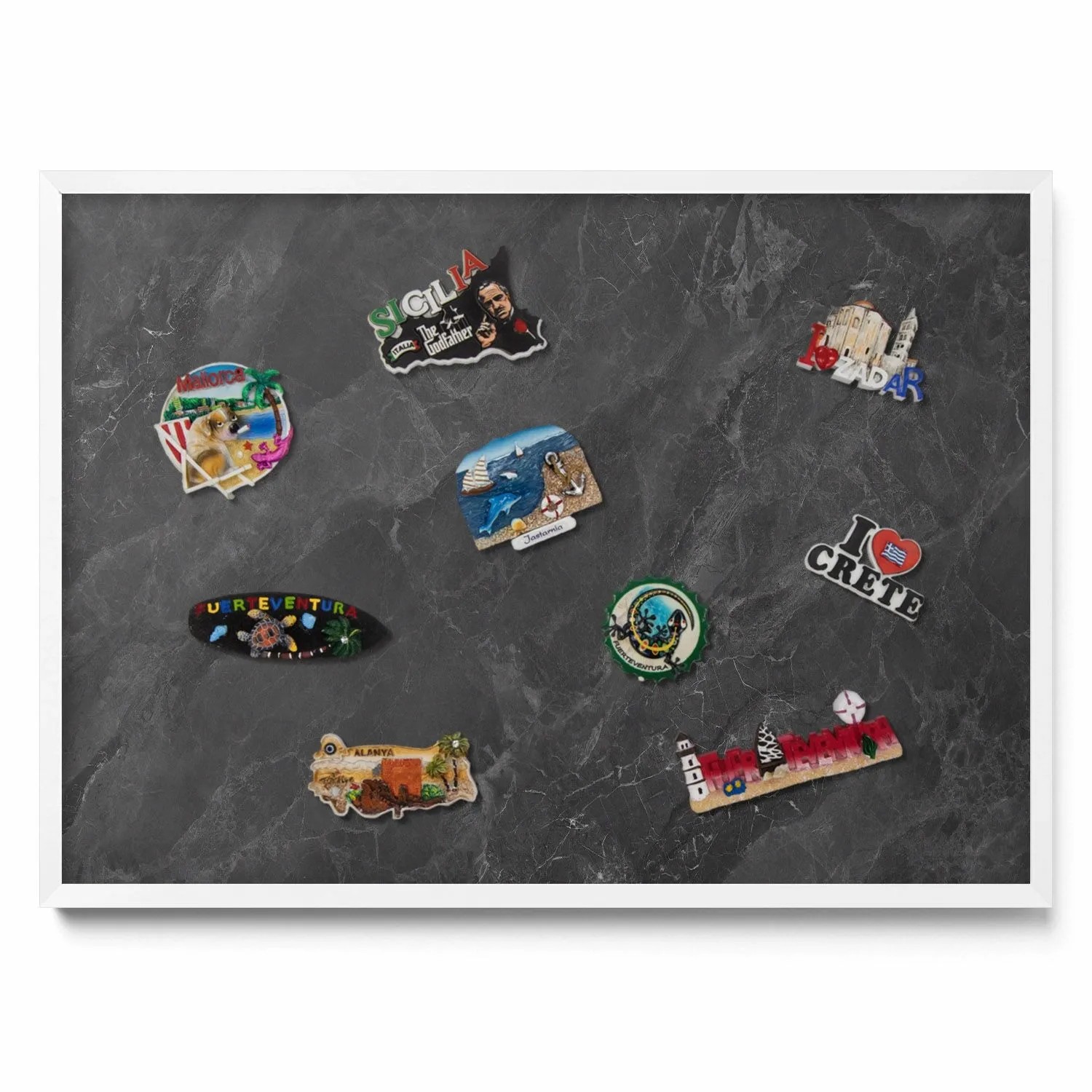 Tulup Magnettafel Magnettafel Dekorativ Bedruckt Dunkle Steinstruktur 70x50 günstig online kaufen