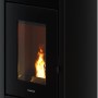 Freepoint Pelletofen Duke, Stahl Anthrazit, 14 kW, mit Automatik. Moderner Ofen für behagliche Wärme.