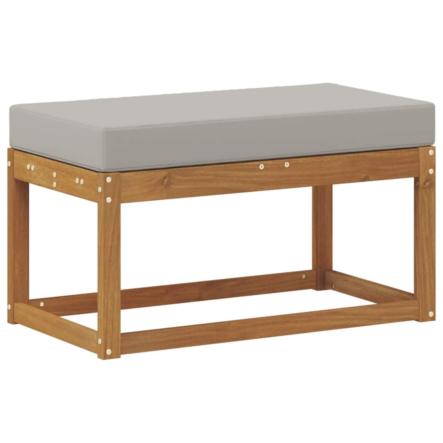 vidaXL Outdoor Hocker Bank Massivholz Akazie Natur 900665