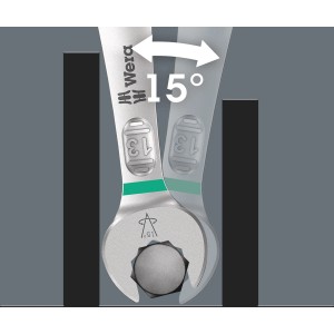 Wera Joker Ringmaulschlüssel 13 mm im Einsatz, ideal für enge Bauräume.