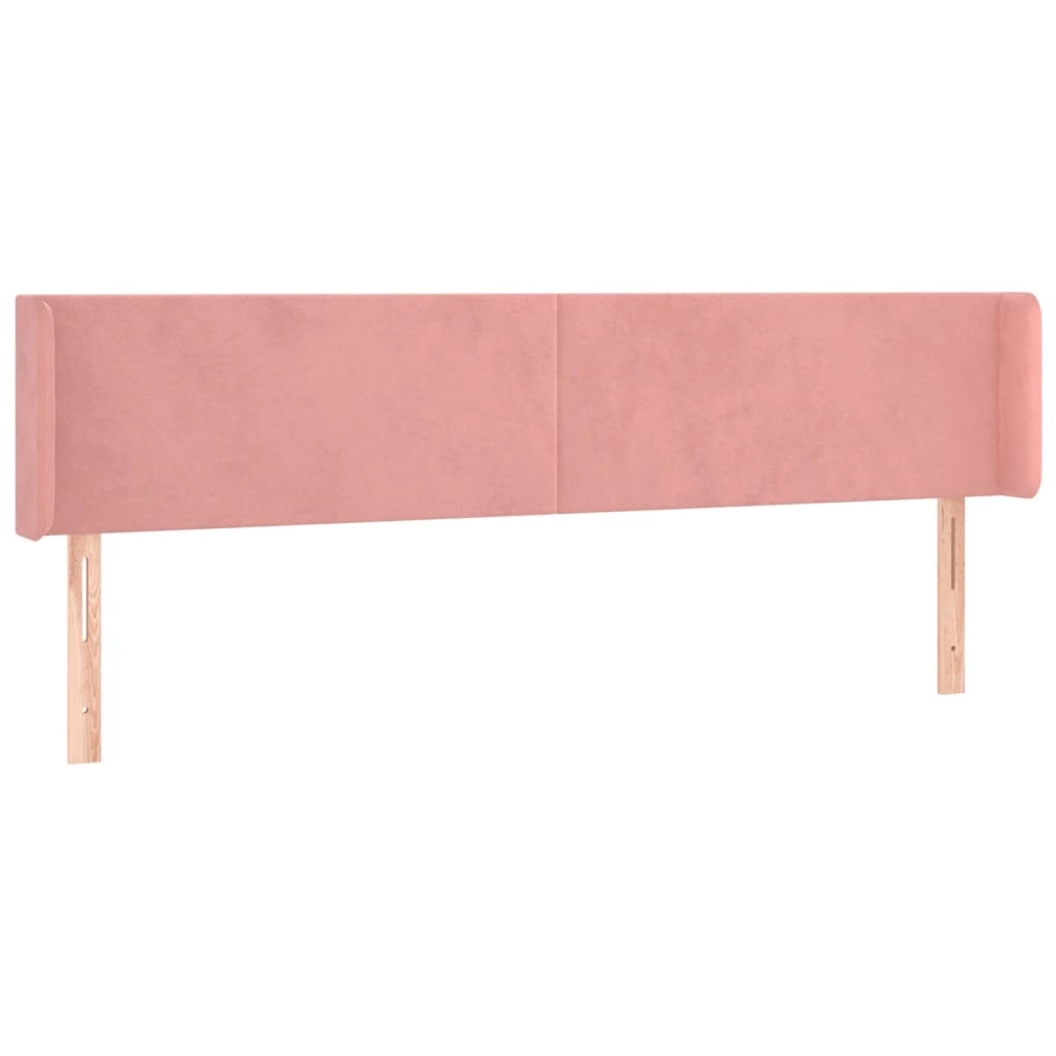 Thumbnail - vidaXL LED Kopfteil Rosa 163x16x78/88 cm Samt 3123015