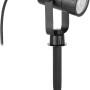 Schwarzer Eglo Nema-Z Erdspieß, 1-flammig, für den Garten. Connect Leuchte mit LED, steuerbar per App.