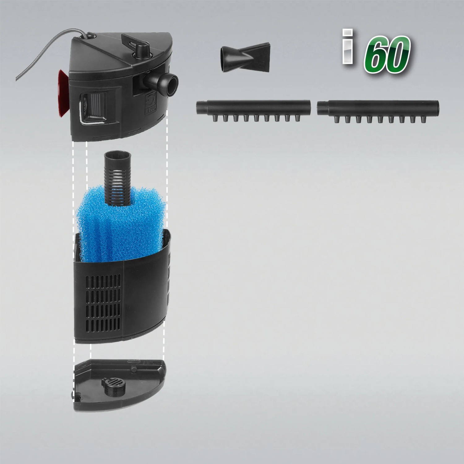 JBL CristalProfi i60 greenline Aquarium Innenfilter zur mechanischen und biologischen Filterung.