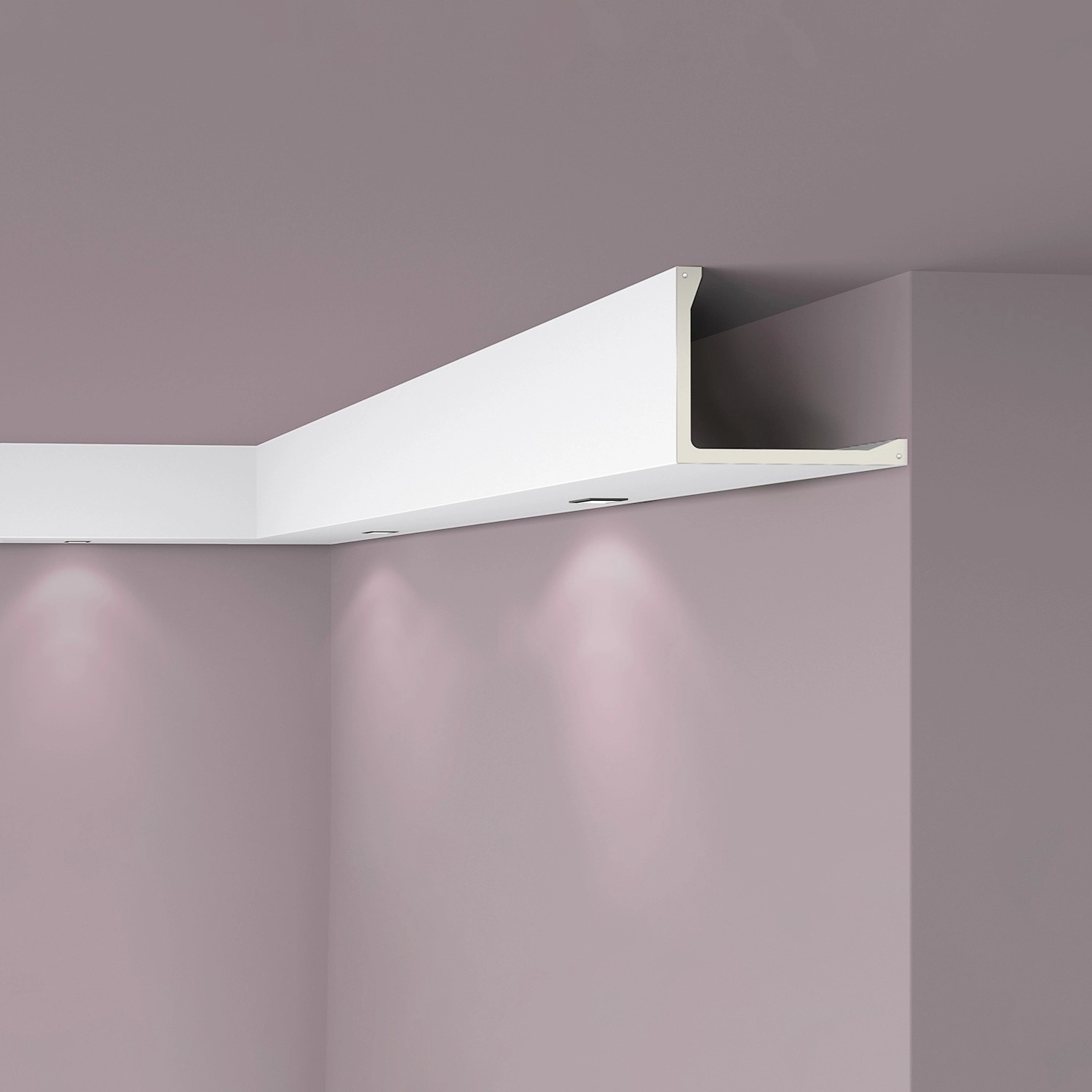 NOEL & MARQUET NMC L2 ARSTYL Abdeckleiste Zierleiste Eckleiste Stuckleiste 2 m 200 cm x 25 cm x 20 cm Weiß