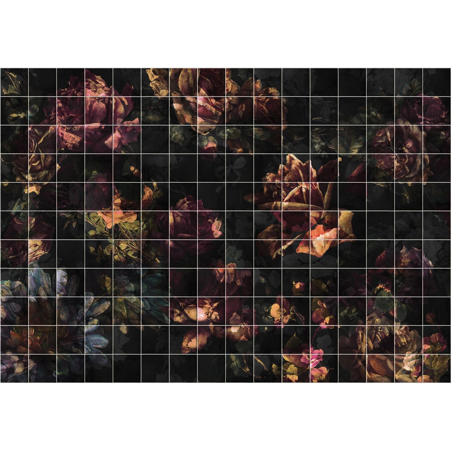 Sanders & Sanders Fototapete Blumen Multicolor 400 x 280 cm 612075