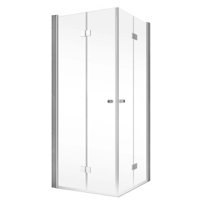 Schulte Duschkabine Garant 2.0 Eckeinstieg, 200x90 cm, Alunatur, mit Drehfalttür.