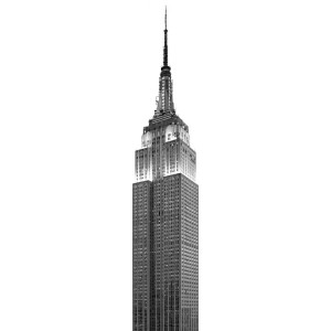 Komar Fototapete: Schwarz-weiß Aufnahme des Empire State Buildings.