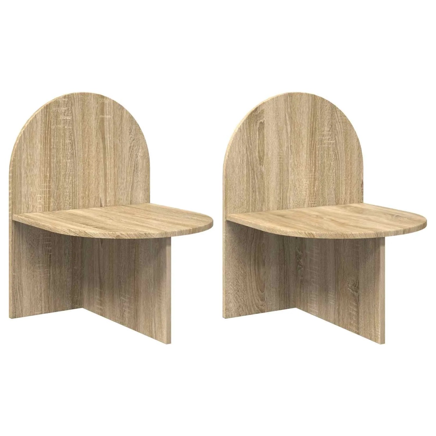 vidaXL Nachttisch 2 Stk Sonoma-Eiche 48 x 49 x 65 cm Holzwerkstoff 8001118