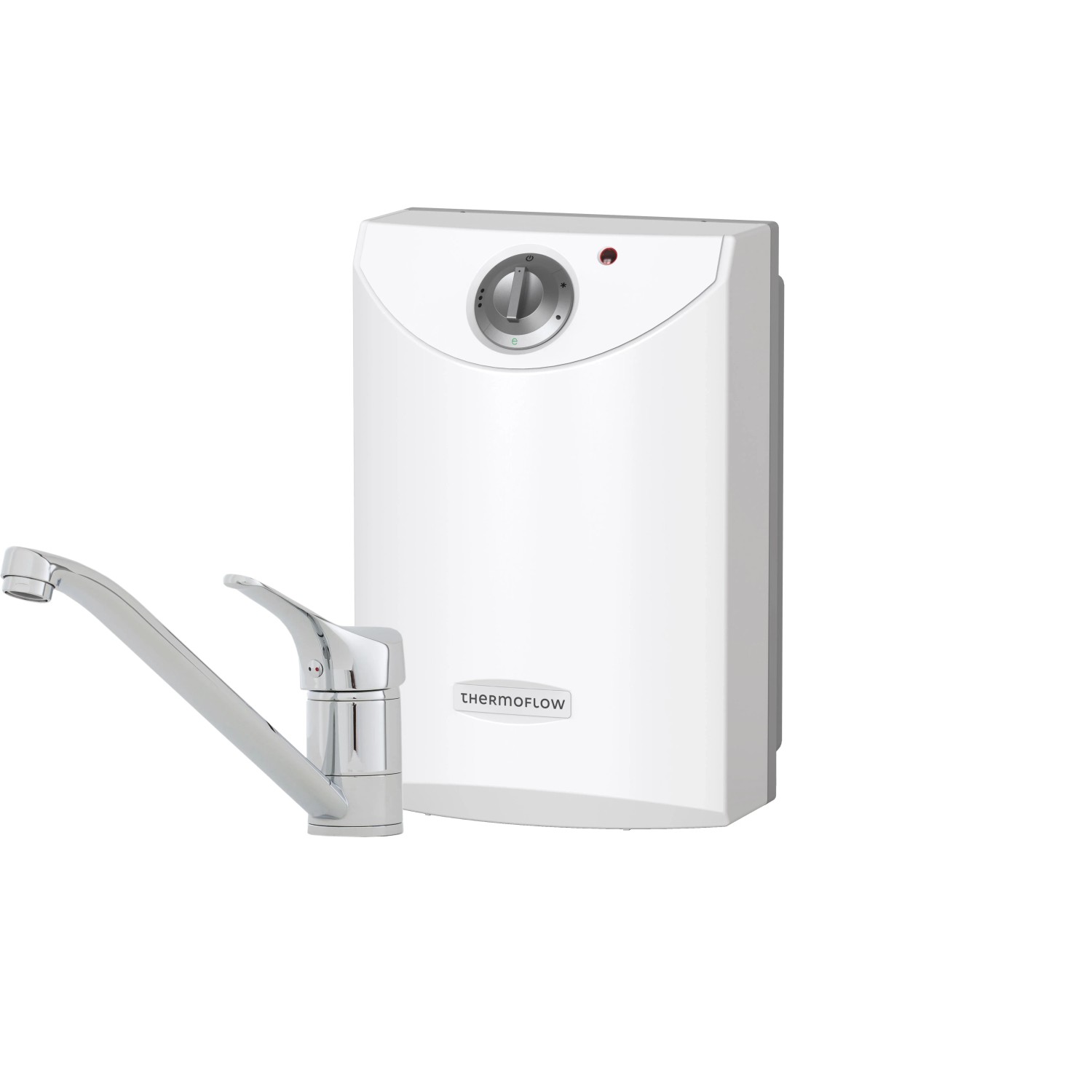 Thermoflow Untertischspeicher 10L mit Niederdruckarmatur QMIX700, Warmwasserspeicher Set.