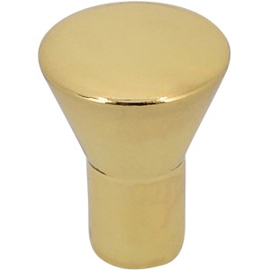 Siro Möbelknopf 819, messingfarbig glänzend, Ø 16 mm, aus Metall.