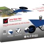 Verpackung der Pro-Bau-Tec Kinderschubkarre 20 l Blau mit pannensicherem Rad.