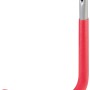 Beschichteter Wandhaken mit roter Gummierung für die Wandmontage.