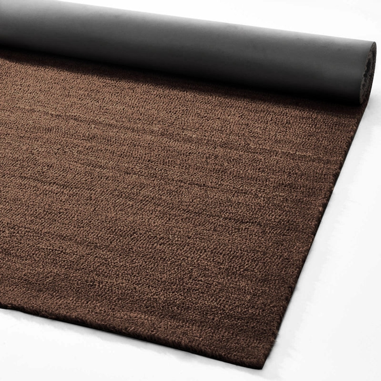 Braune KARAT Kokosmatte 80x100 cm als Eingangsmatte und Fußabtreter.