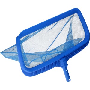 Blauer Amapool Poolkescher Deluxe Bodenkescher mit feinem Netz für die Poolreinigung.
