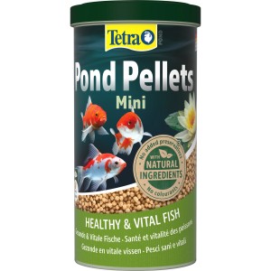 Tetra Pond Pellets Mini 1 l, Hauptfutter für kleine Teichfische.