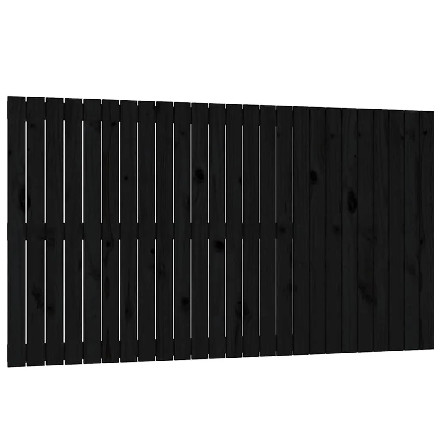 vidaXL Wand-Kopfteil Schwarz 159,5x3x90 cm Massivholz Kiefer 824902