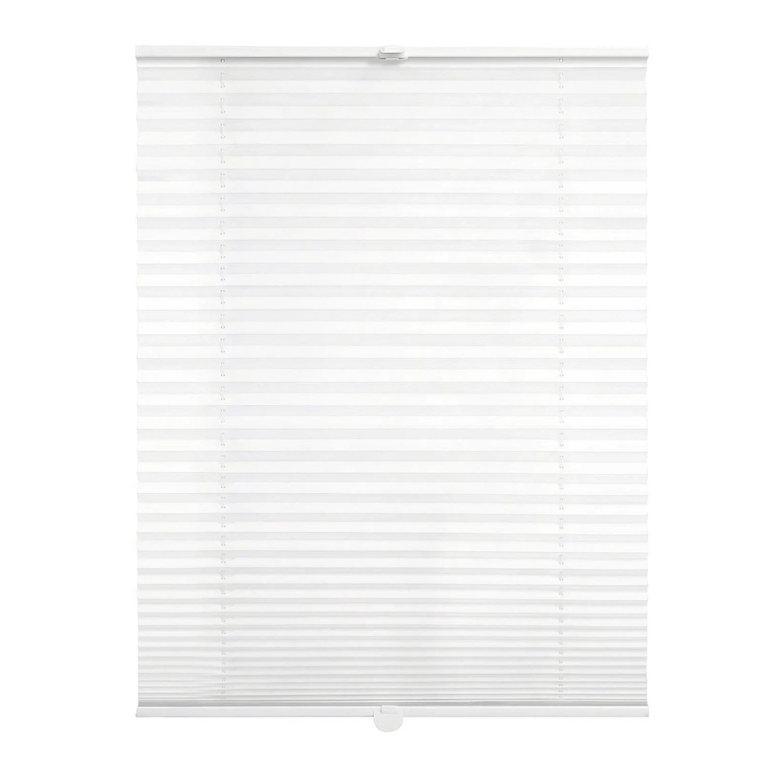 SALCAR Plissee Klemmfix Faltrollo Fensterrollo ohne Bohren Verspannt Blickdicht Sonnenschutz mit Klemmträger im Fixmaß für Fenster und Türen 85x130cm