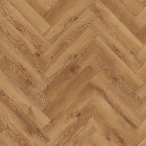 Classen Laminat Almagro Oak im Fischgrätmuster, geeignet für Fußbodenheizung.