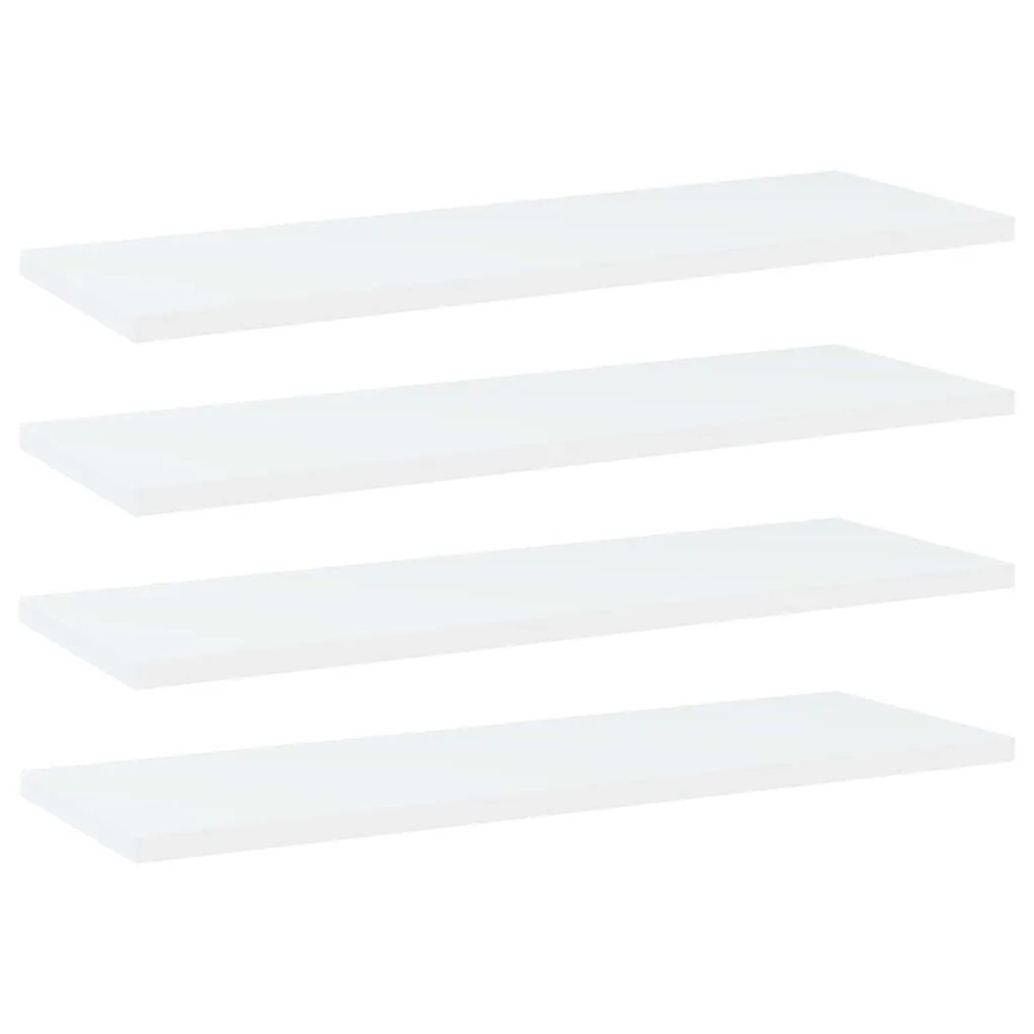 vidaXL Bücherregal-Bretter 4 Stk Weiß 60x20x1,5 cm Holzwerkstoff 805218