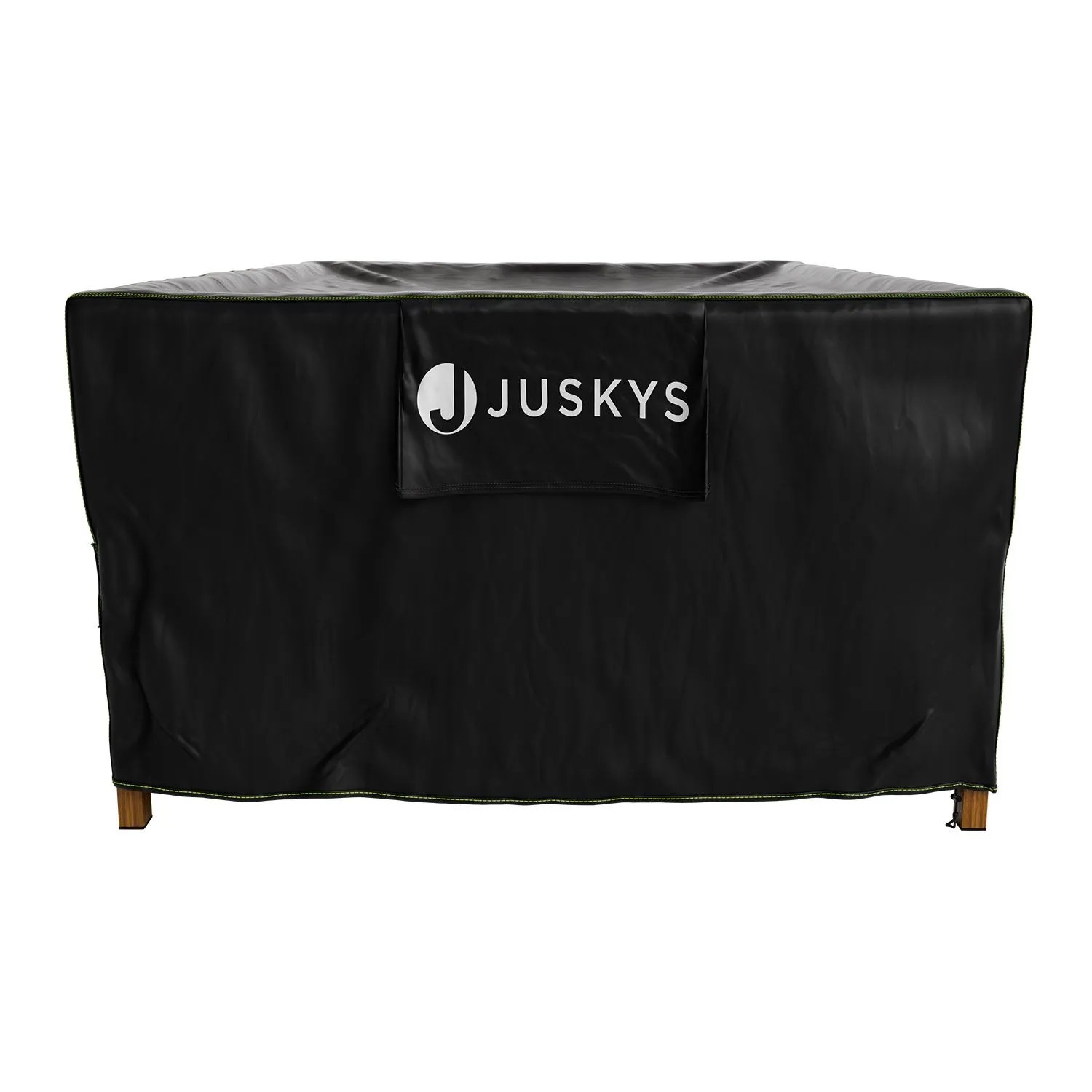 Schwarze Juskys Schutzhülle CoverSafe Pro für Gartenmöbel, 220x140x75 cm.