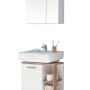 Pelipal Badmöbel-Set Quickset 923, Weiß/Riviera, 60,5 cm mit Spiegelschrank