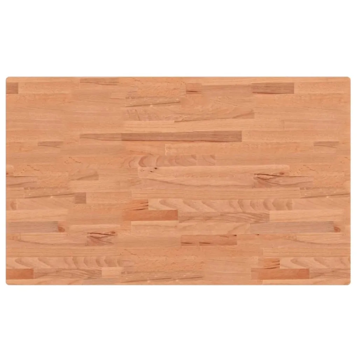 vidaXL Tischplatte 100x60x2,5 cm Rechteckig Massivholz Buche 3188896