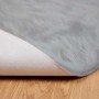vidaXL Kunstschaffell Teppich Tafalla Grau Ø 80 cm Polyester 42021535_6