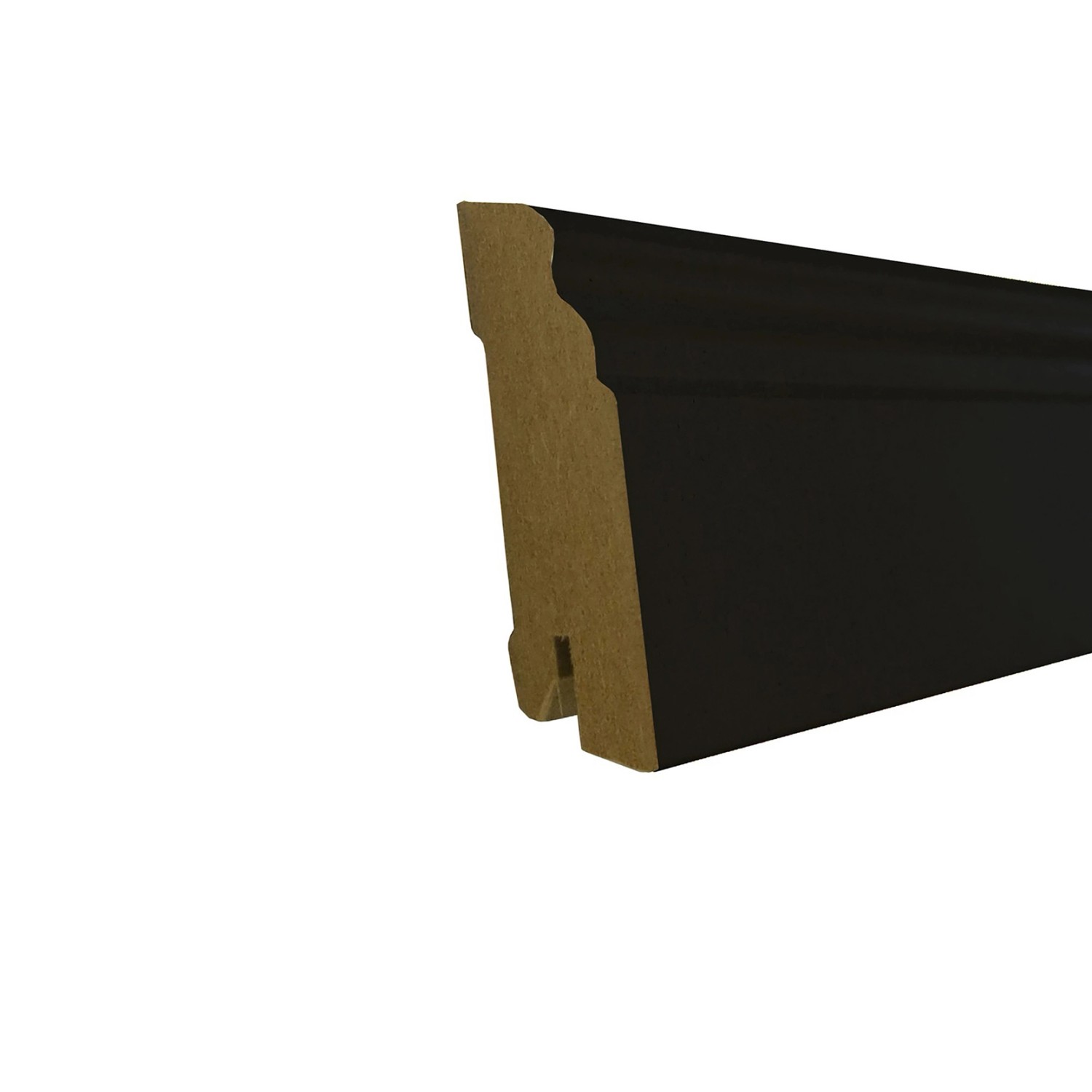 Döllken Sockelleiste Hamburger Stil 60 mm x 18 mm x 2.400 mm Schwarz