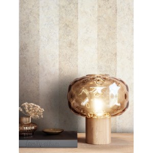 Newroom Vliestapete Saliba Beige Streifen Modern FSC®