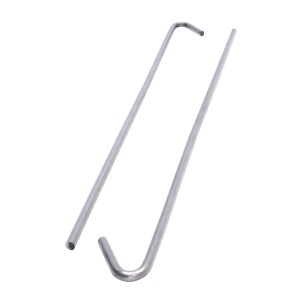 Protektor Abhängedraht mit Haken, 250mm, Stahl Silber für Deckenabhängung.