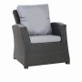 Setgarden Mix Sitzkissen Für Polyrattan Sessel 50x52x7 Sitz + 50x56 cm Rückenlehne 1tlg Grau_2