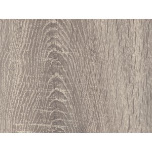 Detailaufnahme: Heller Laminatboden in Eiche Altholzstruktur mit Maserung.