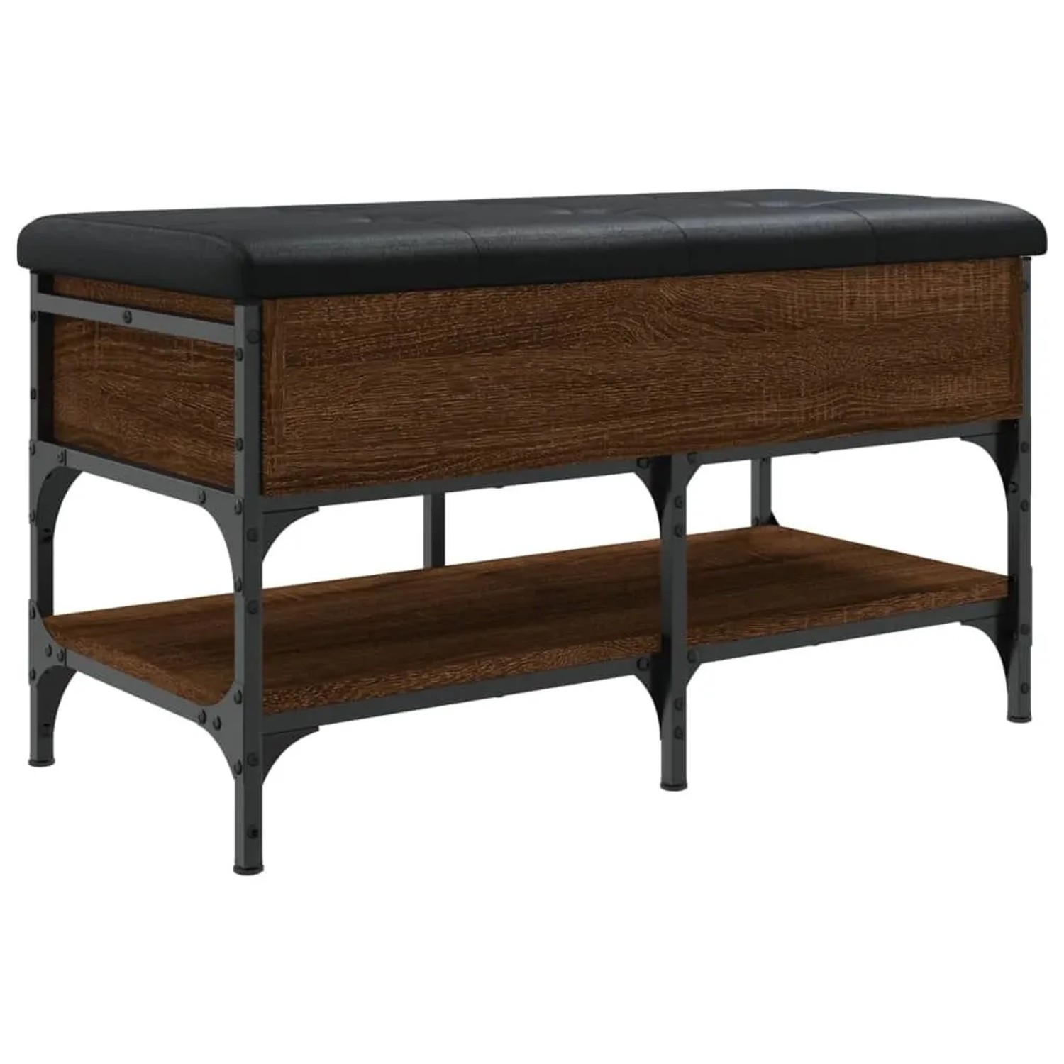 vidaXL Schuhbank Braun Eichen-Optik 82x42x45 cm Holzwerkstoff 835196