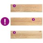 vidaXL Treppenstufen 20 Stk Unbehandelt 100x30x2 cm Massivholz Eiche 3282950_7
