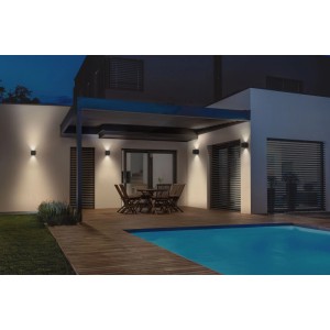 Osram Außenwandleuchte ENDURA Style Cube Dunkelgrau 10 W 3000 K IP65