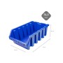 Blaue PROREGAL Sichtlagerbox (5er Set) aus Polypropylen, 33,3x50x18,7cm, für Aufbewahrungssysteme.