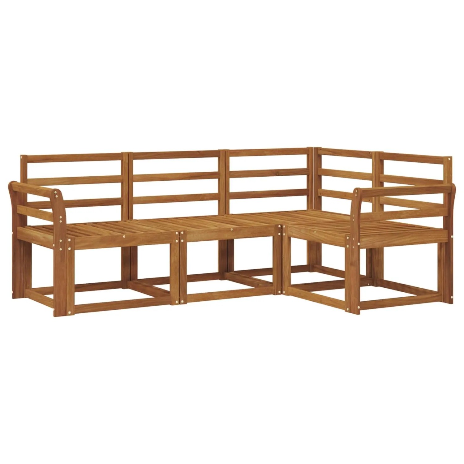 vidaXL Outdoor-Sofagarnitur 4-Tlg Natur Massivholz Akazie 3366322