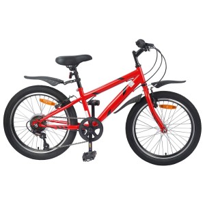 vidaXL Kinderfahrrad 24 Zoll 6-Speed für 8-12 Jahre Alt Rot 42009388