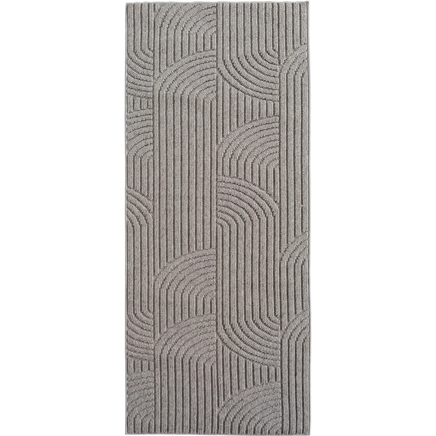 Ayyildiz Flachgewebeteppich Helix 2201 Silber 80 cm x 250 cm