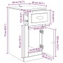 vidaXL Seitenschrank Altholz 40 x 50 x 75 cm Holzwerkstoff 881447_12