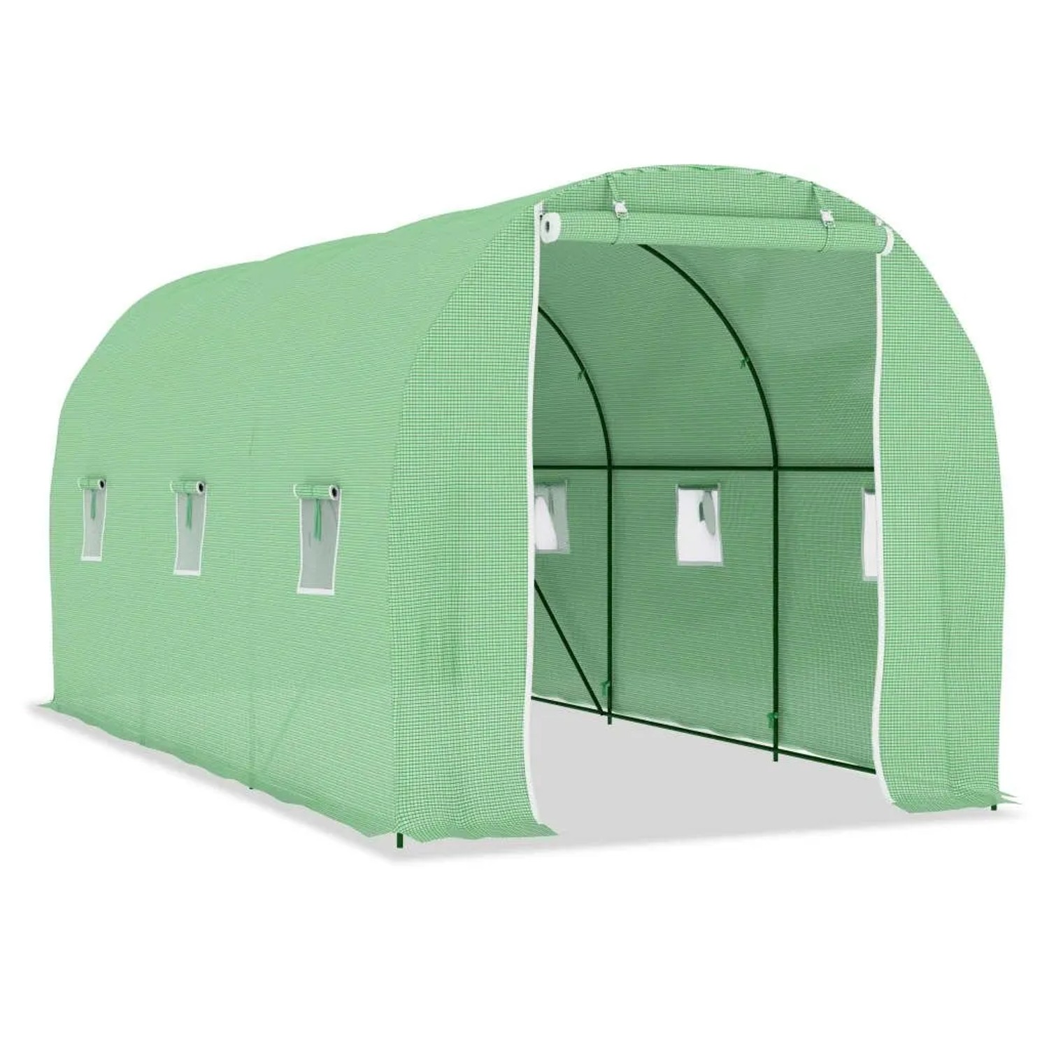 vidaXL Gewächshaus 9 m² 4,5x2x2 m 48165