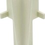 Weiße Innenecke für Sockelleiste Modern 60 Clip, Zubehör für Laminat & Parkett.