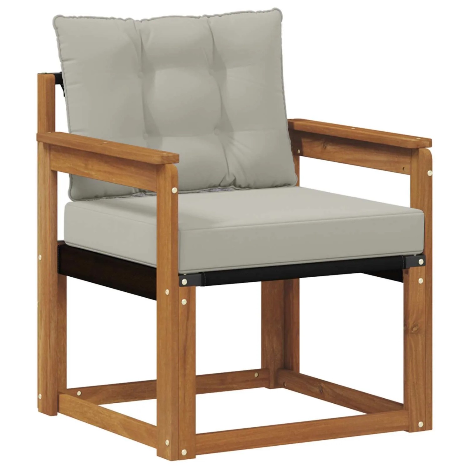 vidaXL Outdoor-Sofagarnitur Massives Akazienholz und Textilene 3436291