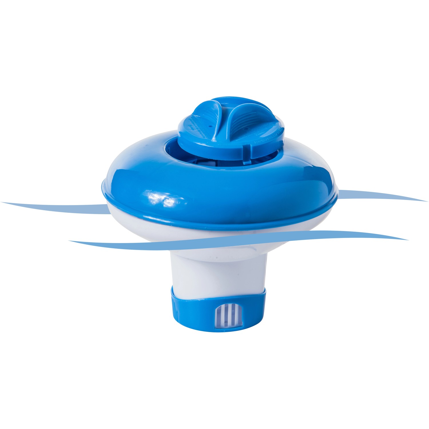Blau-weißer Chlordosierschwimmer für 20g Tabletten von Summer Fun.